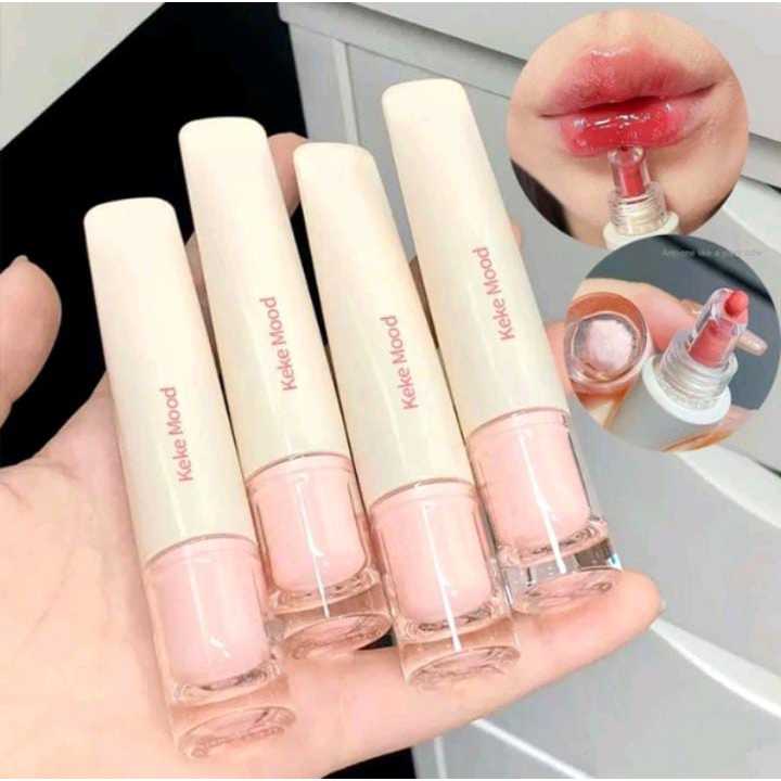 KEKEMOOD Mirror Water Lip Gloss Lip Tint Liptint Keke Mood Lipgloss Lipstik Glass Water Lip Jelly