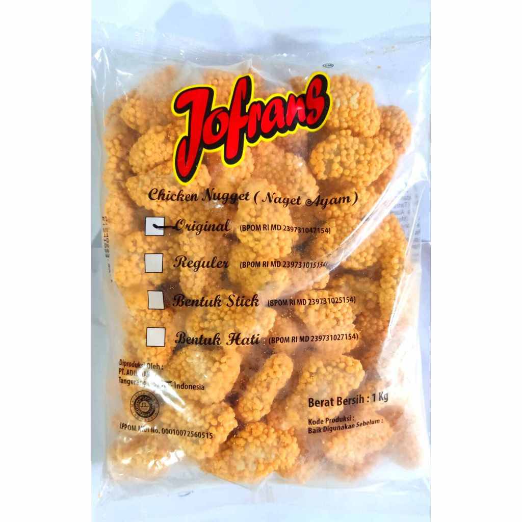 

Jofran Crispi Nuget Kemasan 1kg