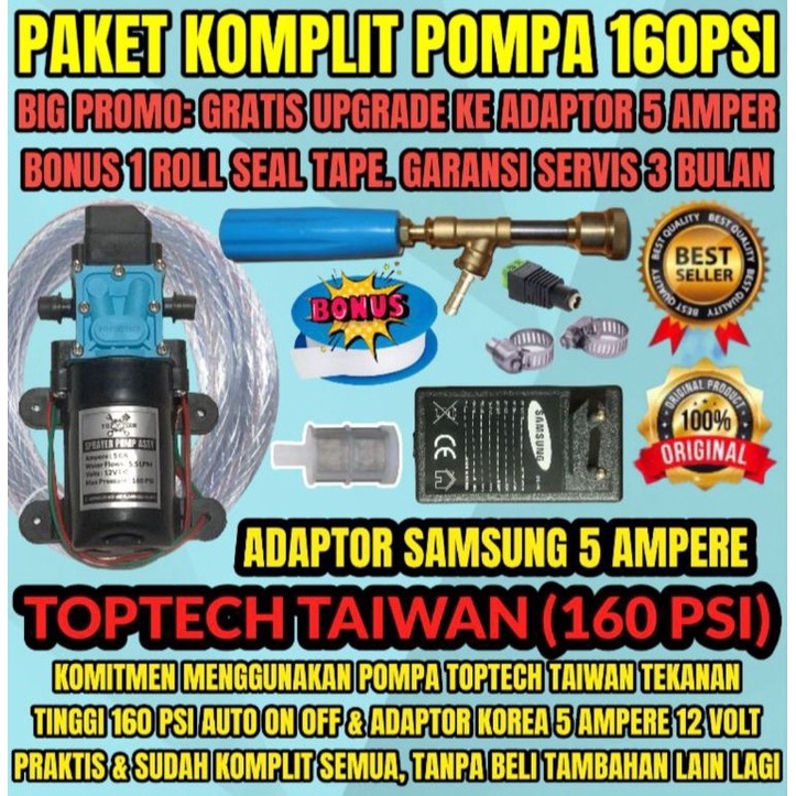 Extra promo TEKANAN 16 PSI ALAT CUCI MOTOR AC MOBIL SCREEN SABLON BERKUALITAS POMPA MESIN STEAM MINI