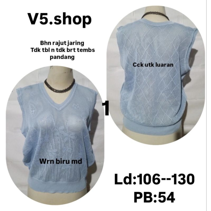 VEST/OUTER/MM/Baju Jaring Wanita/Atasan Rajut Jaring Wanita Murah