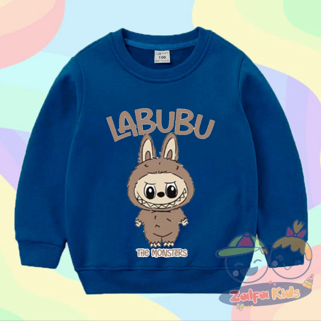 SWEATER ANAK PEREMPUAN THE MONSTERS LABUBU EXCITING MACARONS