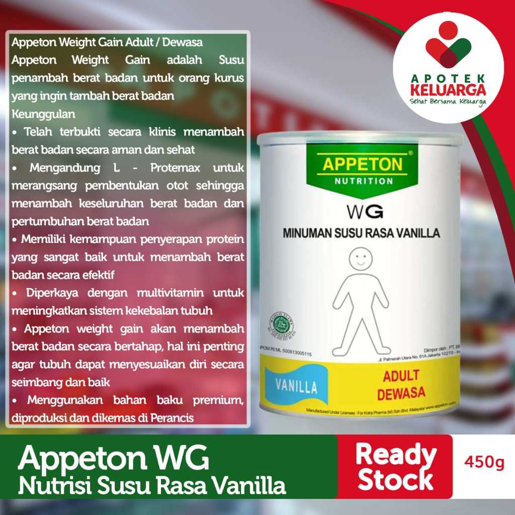 

APPETON WEIGHT GAIN ADULT 450 CHOC