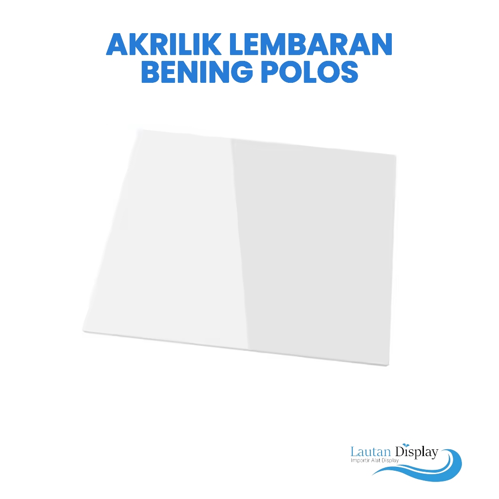 

Akrilik Lembaran Bening Acrylic DIY Potongan Display Transparan Tebal 2mm Ukuran Besar A1 A2 50x70