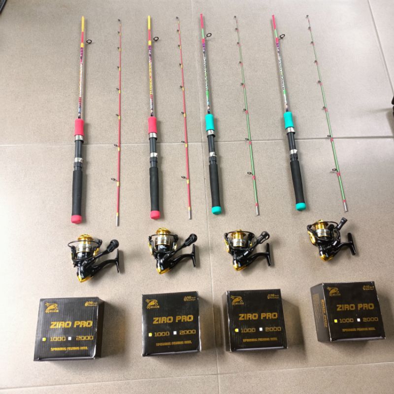 Joran Pancing Udang Galah Nila Super Lentur Sensitif Satu Set 135 Cm 150 Cm Fiber Solid