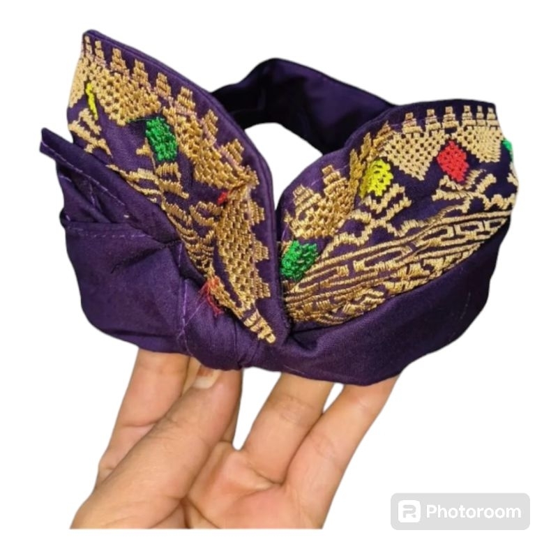 udeng jadi songket bordir