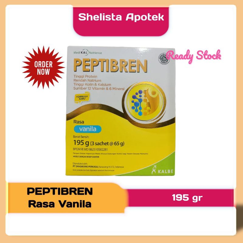 

Peptibren Rasa Vanila 195 gr / Susu Nutrisi Kesehatan Syaraf