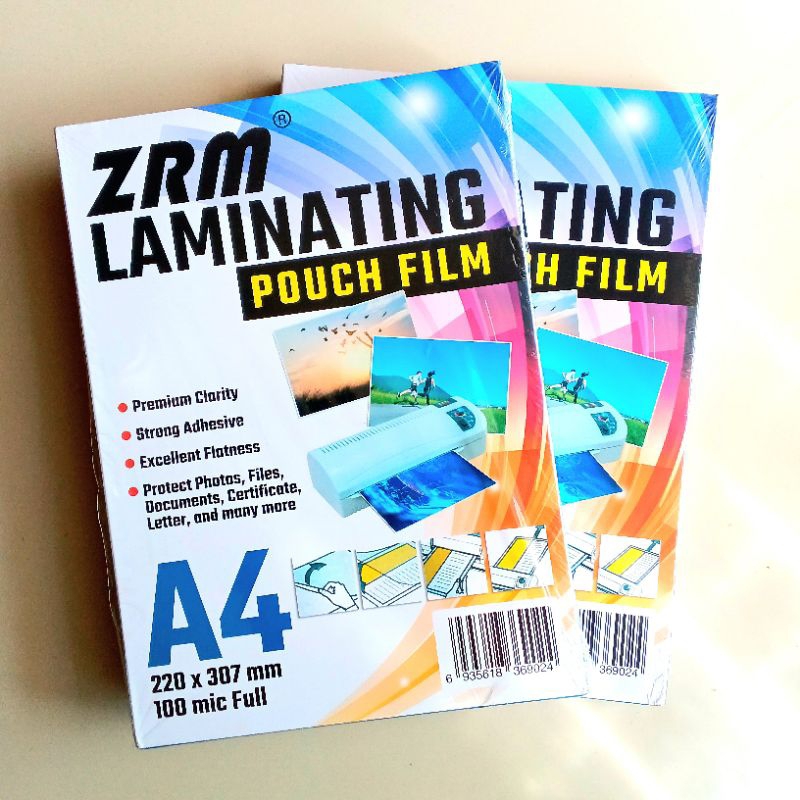 

Plastik Laminating Laminating Pouch Film ZRM A4 ( Pak ) [ Original ]