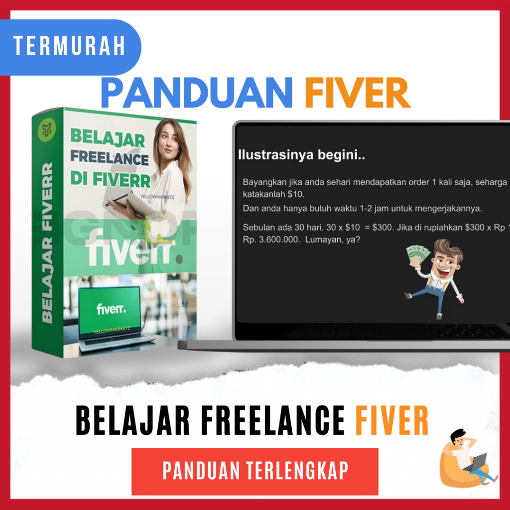 Kelas BELAJAR FREELANCE DI FIVERR, Kelas Cuan Dari Luar Negri