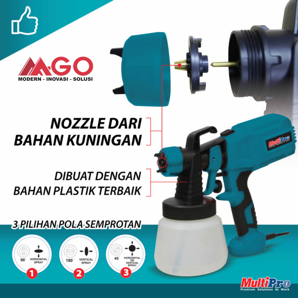 Multipro Spray Gun Elektrik / Semprotan Cat Elektrik / Alat Semprot Cat Listrik ESP - 800 JY