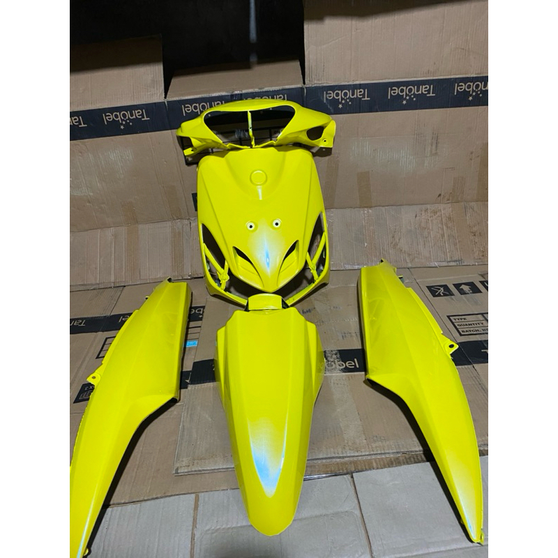cover full Body halus mio smile warna custom warna kuning lembayung biru