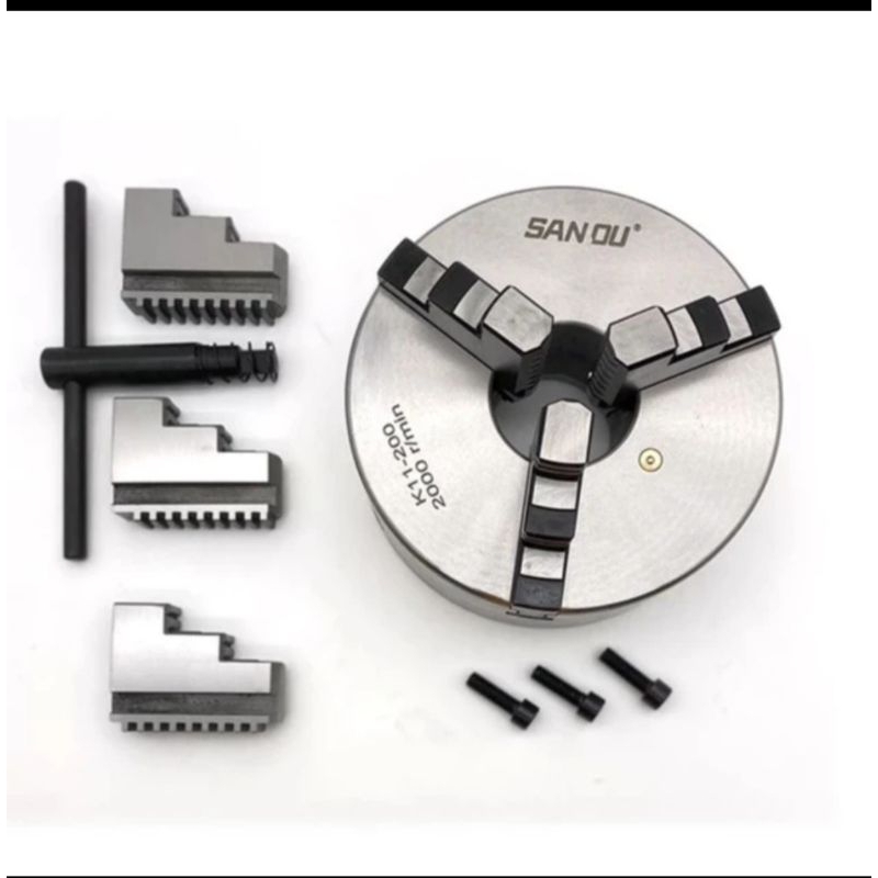 Claw bubut 8" 3 jaw San ou-chuck bubut