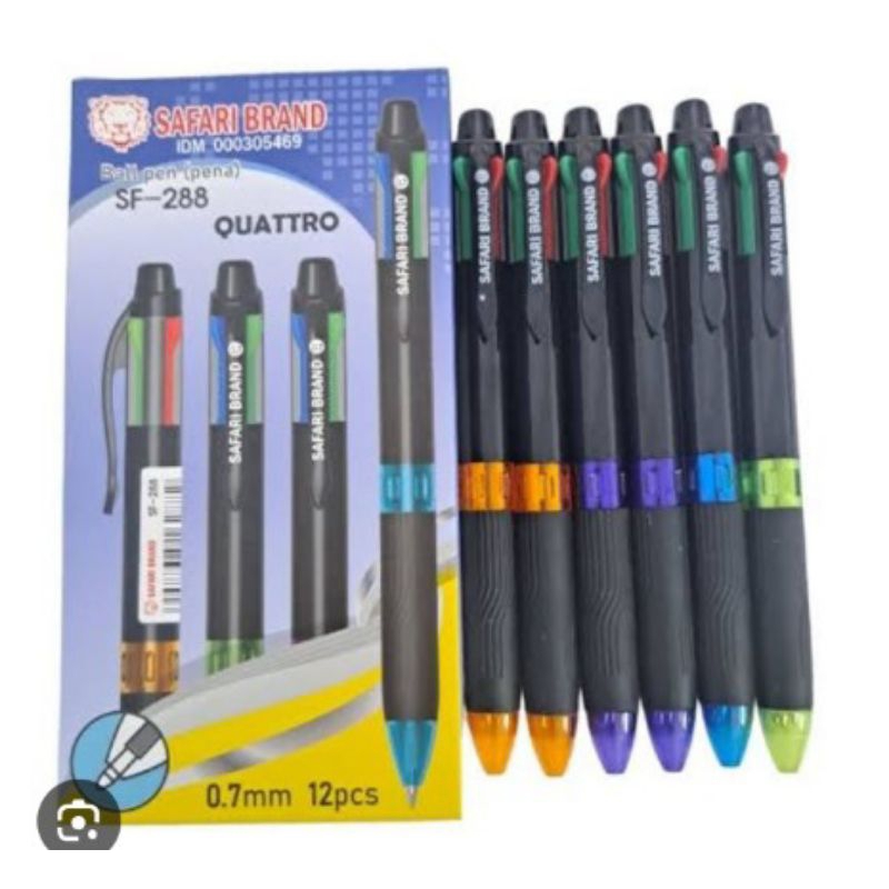 

bulpen safari brand 4 warna 1 pcs ecer