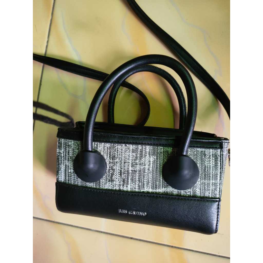 Tas Wanita Les Catino Vash Mini Satchel Linen Preloved