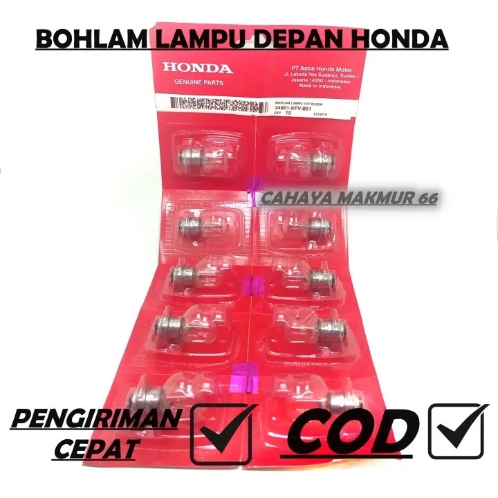 BOHLAM LAMPU DEPAN HONDA