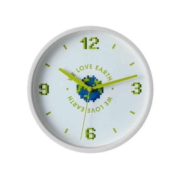 Miniso Wall Clock I Love Earth/Jam Dinding Miniso