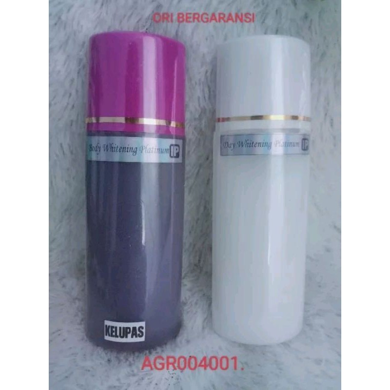 HB body platinum kelupas ( pengelupasan ) isi 2 varian pemutih badan HB KELUPAS siang dan malam hand
