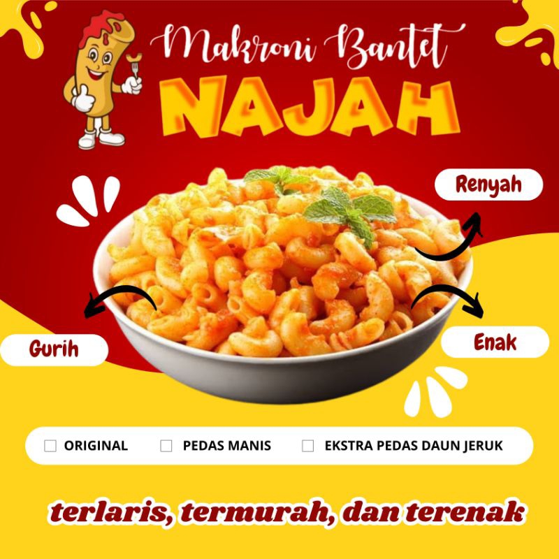 

Makroni Bantet Khas Virall Gurih