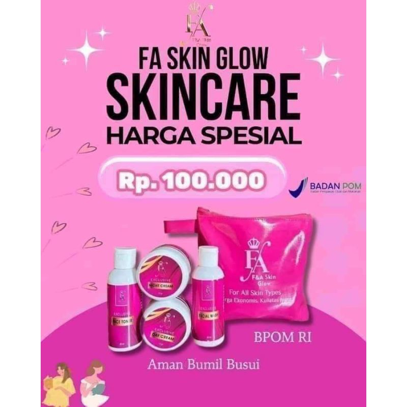 F&A Skin Glow Paket Wajah Lengkap /FA GLOW SKINCARE /Fa skin glow