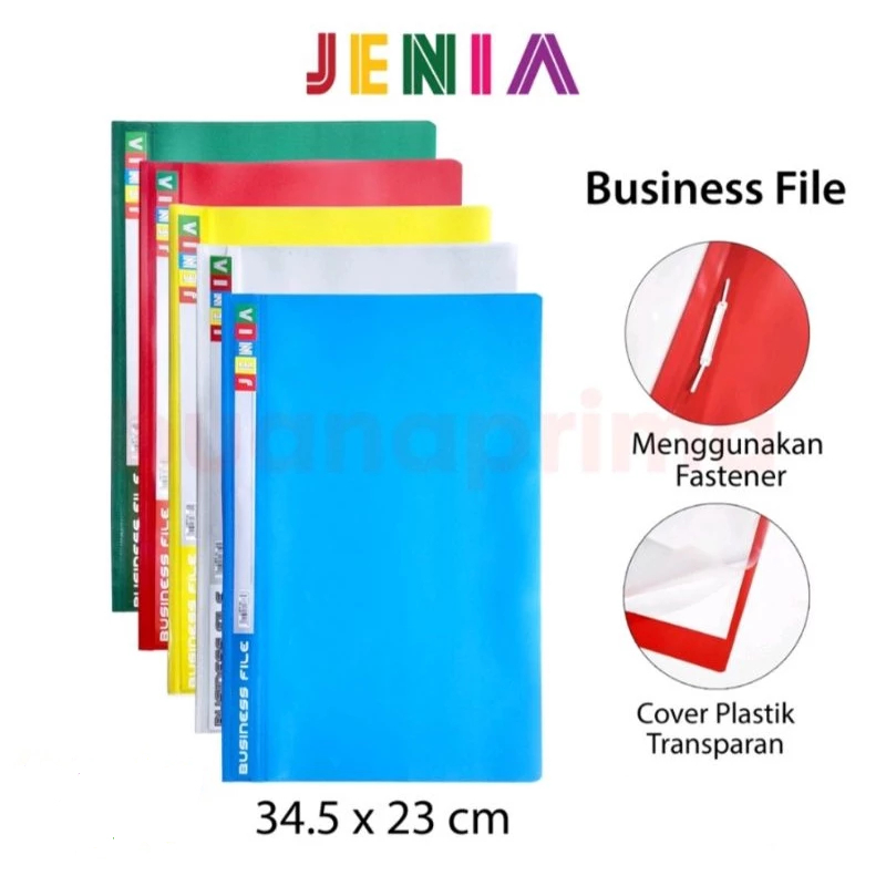 

(12 Pcs / 6 Pcs / 3 Pcs) JENIA Map Plastik / Bussines File / Bisnis File Folio F4