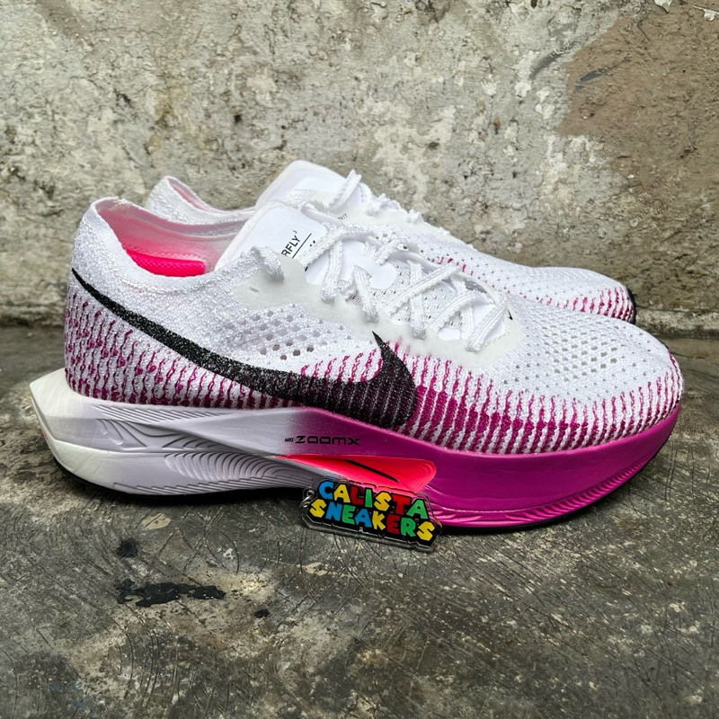 Sepatu Air ZoomX Vaporfly Next% 3 White Vivid Purple