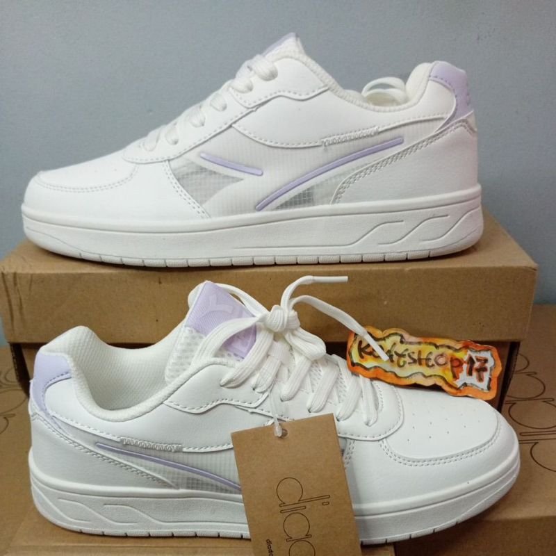Sepatu Diadora Kalinda putih/purple women casual shoes original