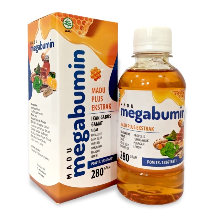 

Madu Megabumin Madu Ekstrak ikan Gabus Gamat sidat bpom 280 gram