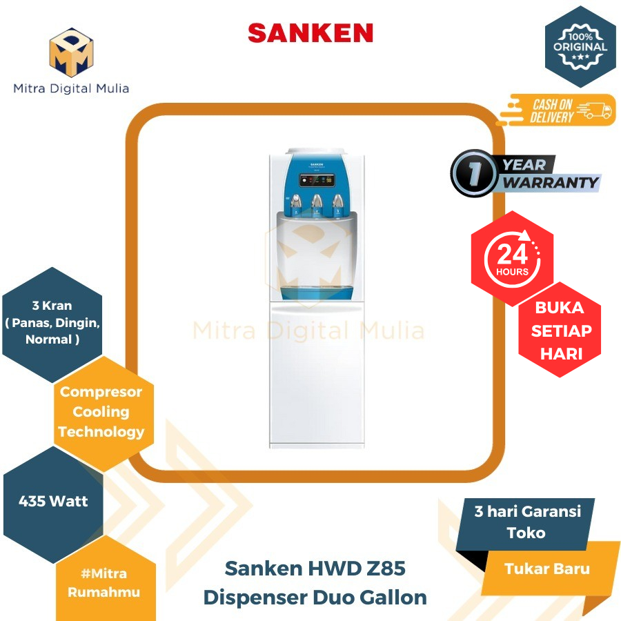 Sanken HWD Z85 Dispenser Duo Gallon