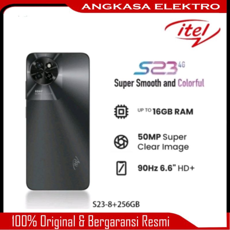 HP ITEL S23 4G Ram 8+8/256GB - Batere 5000 mAh - Kamera 50 MP - Garansi Resmi 1 Tahun