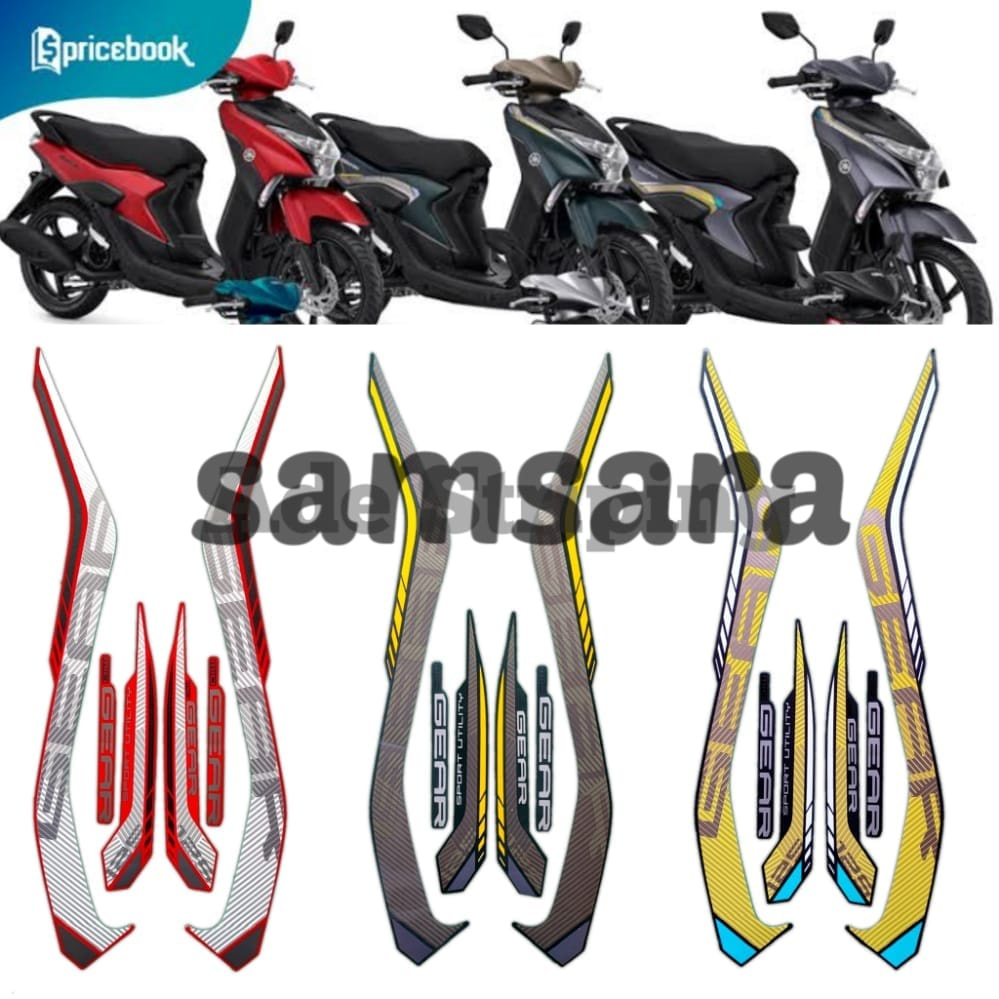 stiker striping lis body motor yamaha mio gear 125 2022