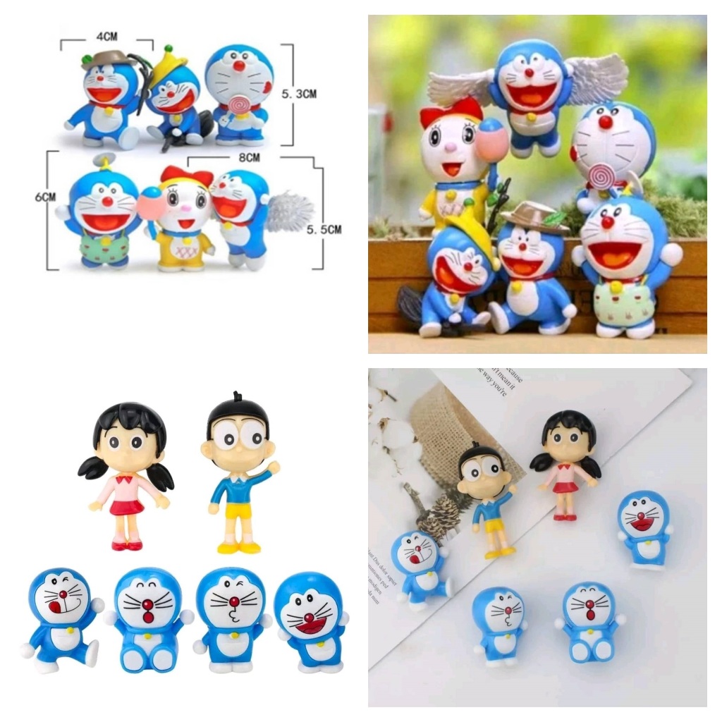 Topper Cake Ultah Hiasan Dekorasi Penghias Kue Ulang Tahun Doraemon