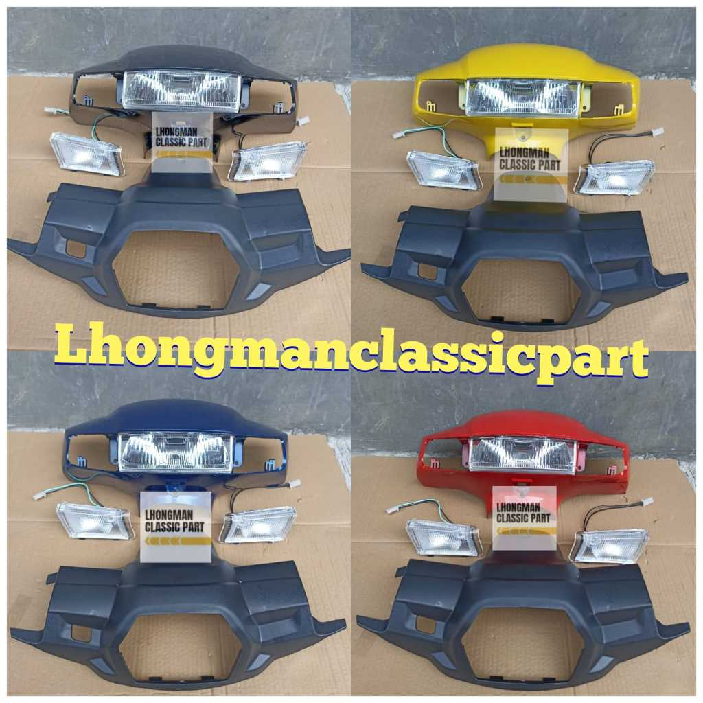 BATOK TOTOK KEPALA DEPAN BELAKANG SUZUKI TORNADO SHOGUN KEBO 110 WARNA SET LAMPU + SEIN