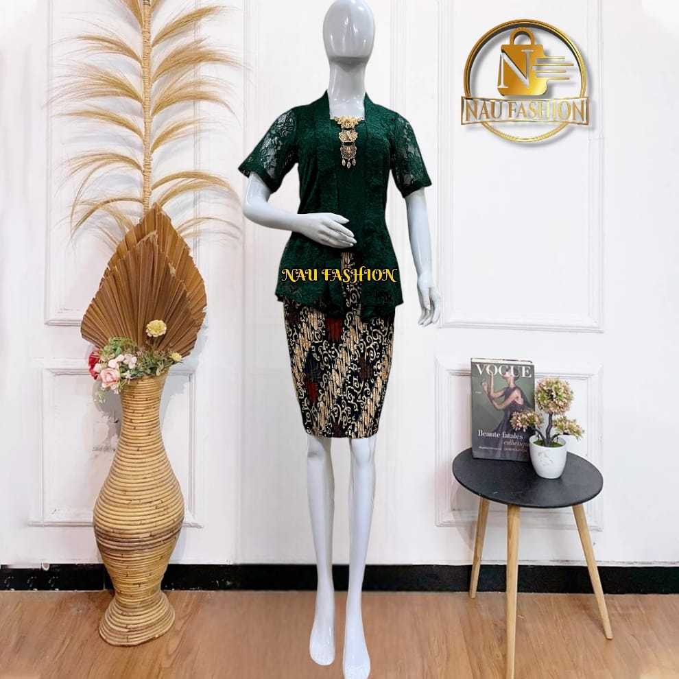 sale SET KEBAYA WANITA KUTUBARU MIX ROK PENDEK MODERN REMAJA