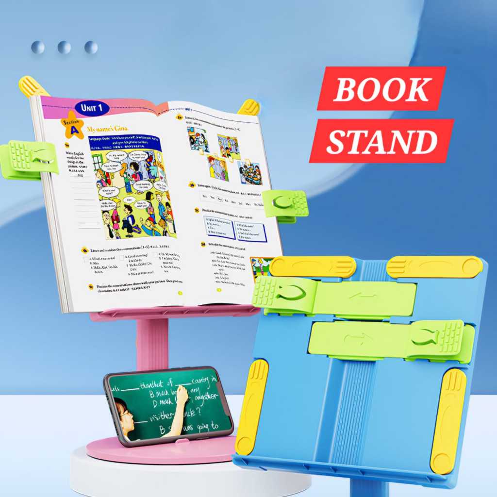 

MILANBERRY BOOK STAND PENYANGGA BUKU BACAAN RESEP STATIONARY HOLDER HP TAB TABLET IPAD