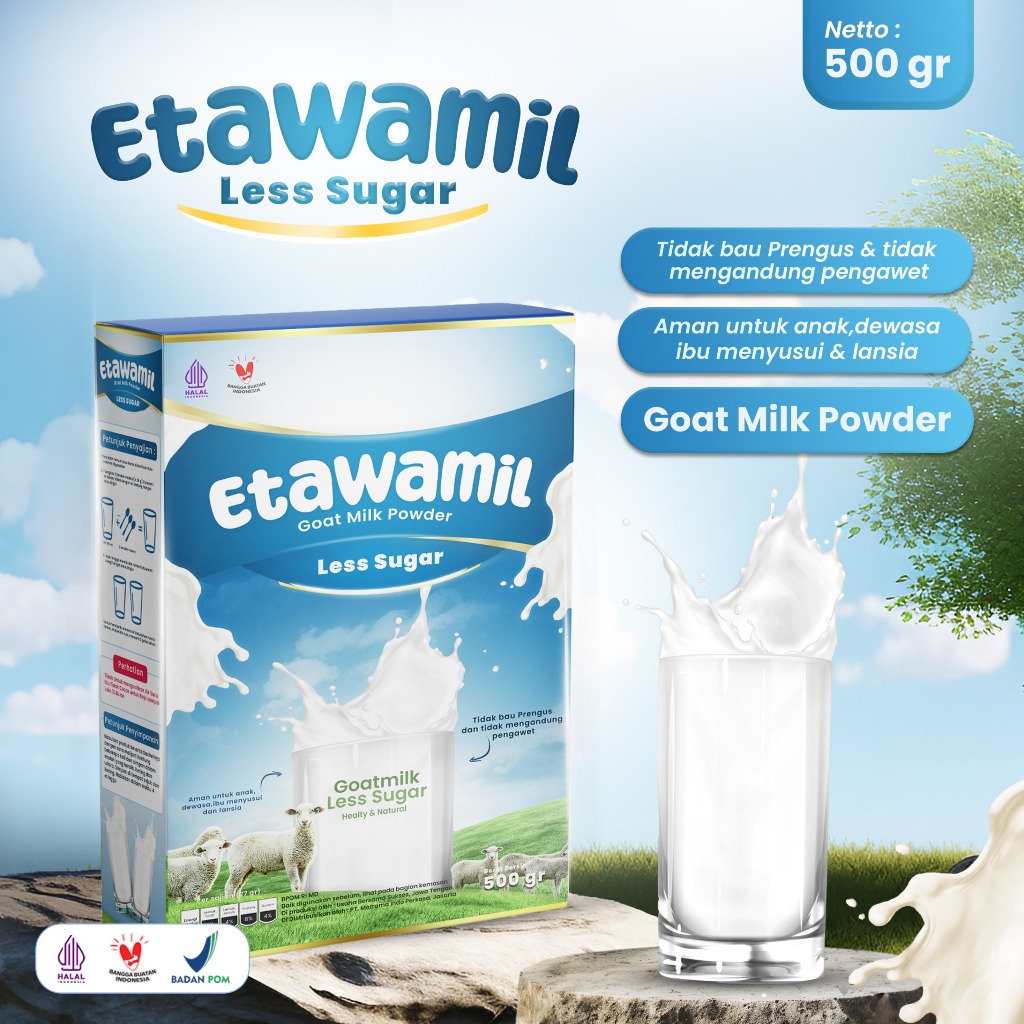 

RB22 ETAWAMIL NON SUGAR TANPA GULA Susu Kambing Etawa Bubuk - ORIGINAL 500g