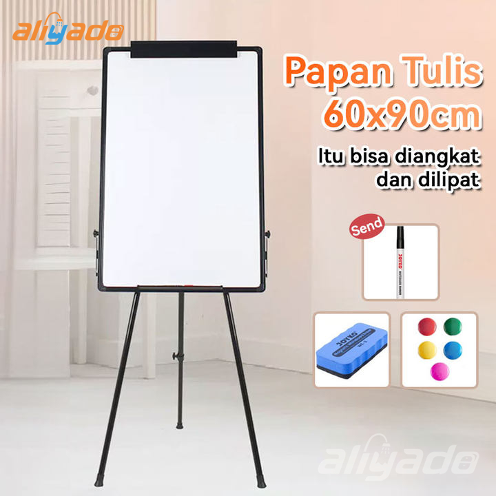 

Flip Chart/Flipchart/Papan Presentasi Magnet/White Board Standing 60x90 / 70x100 cm