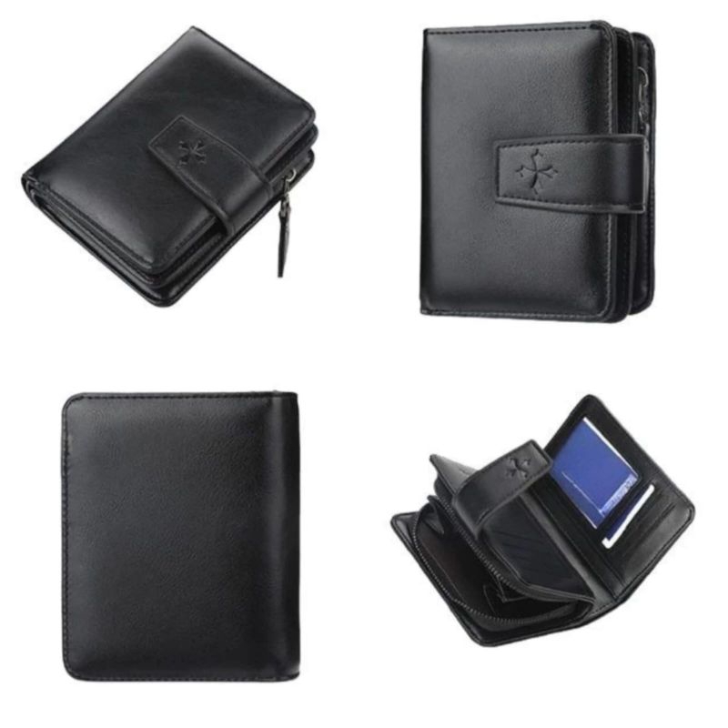 (KHOIRI) Dompet kecil lipat dua polos / Dompet simpel wanita