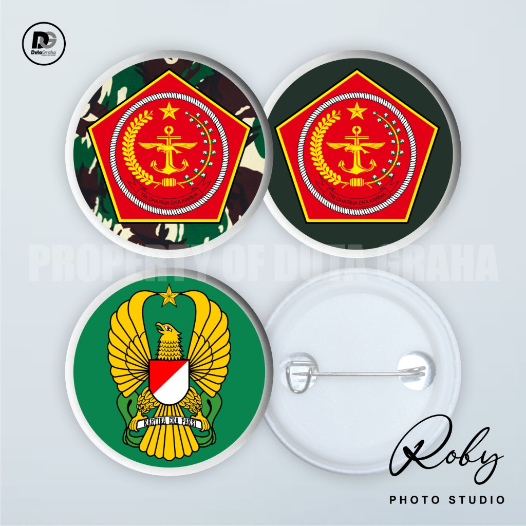 [PIN PRESS] TNI AD Pin Bros Aksesoris Souvenir PDL PDH BARET TENTARA NASIONAL INDONESIA