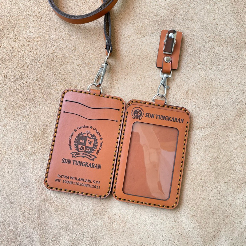 

Id card kulit Nametag kulit id card holder kulit