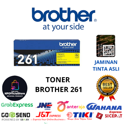 Toner Brother TN 261 Yellow (MFC-9330CDW MFC-9140CDN HL-3170CDW) Original