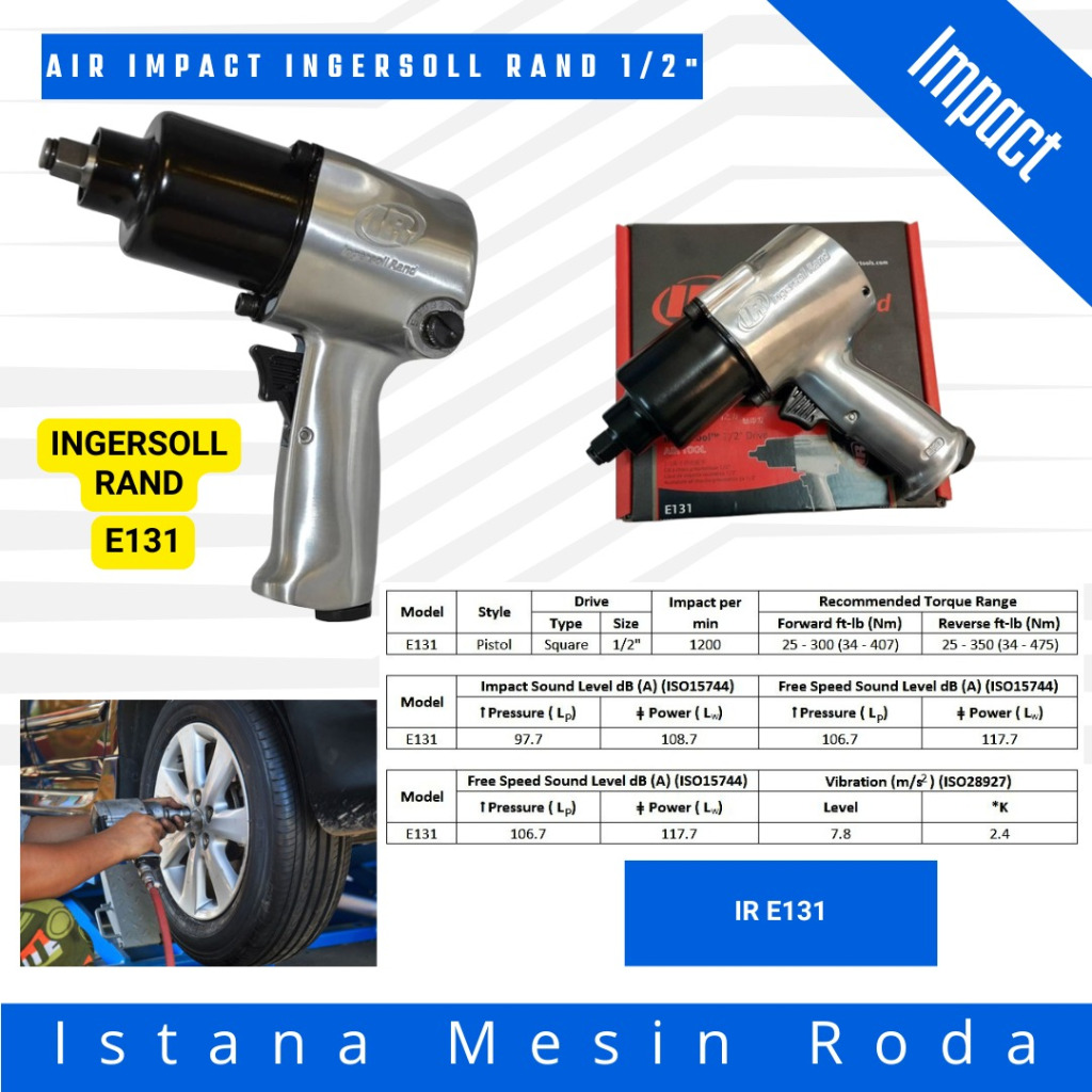 Ingersoll Rand | E 131 | Air Impact Wrench 1/2" | Ingersoll Rand E131 Impact Tool | IR E131 Air Impa