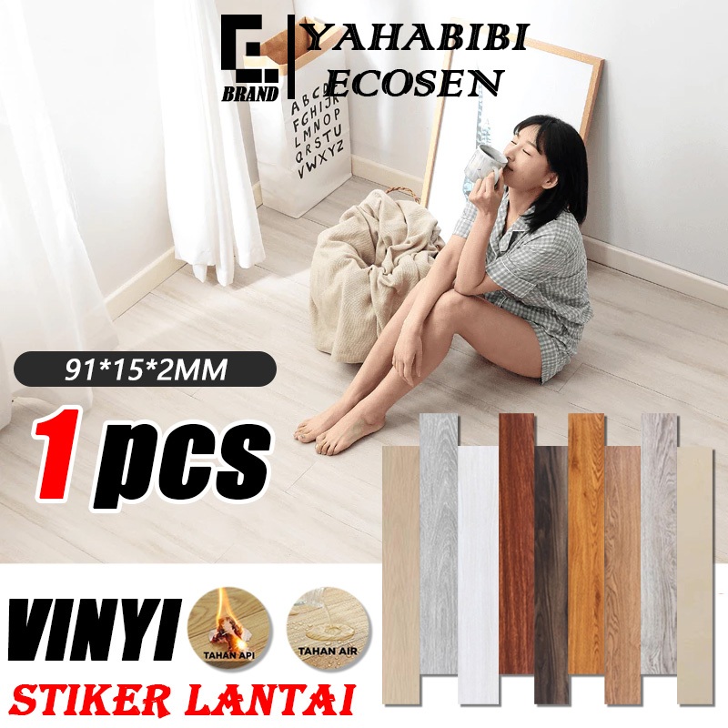 ECOSEN 1 BOX (36 Pcs) Floor Vinyl 91*15*2mm Lantai kayu   Vinyil Lantai