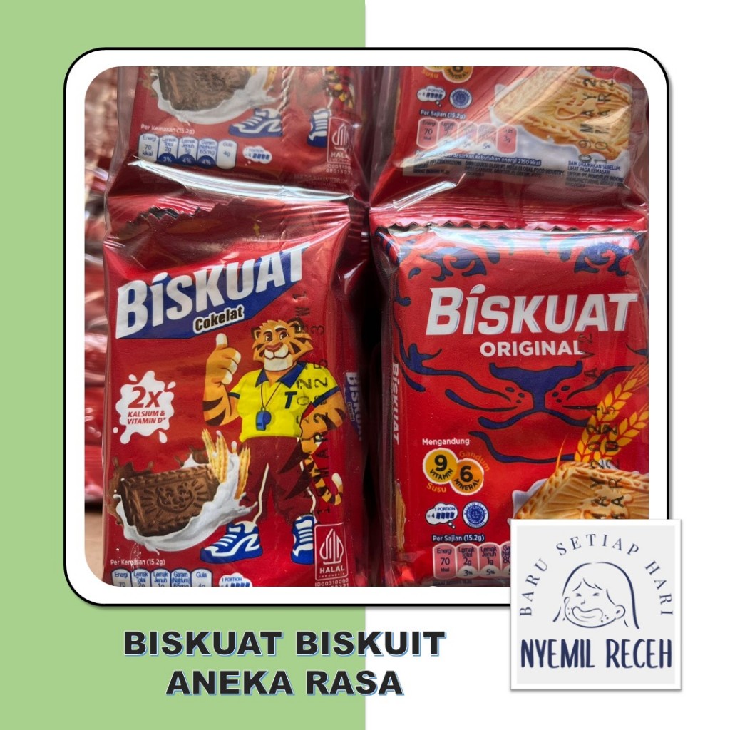 

Biskuat Biskuit Aneka Rasa Isi 20pcs x 15,2gr