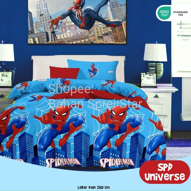 Bahan Kain Sprei Star - Spiderman Universe
