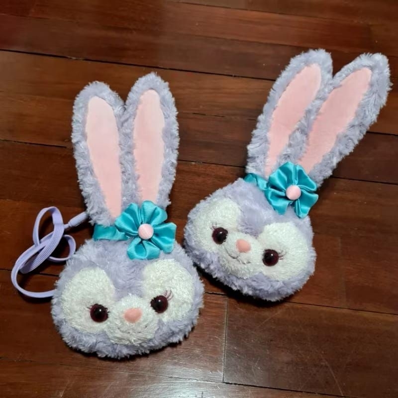 Tas selempang stella lou rabbit sling bag purple tas kelinci ungu bulu