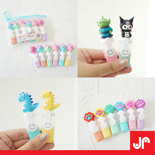 

STABILO HIGHLIGHTER WARNA PASTEL MOTIF HEWAN SUPER MARIO / HIGHLIGHTER SET 6PCS MOTIF LUCU