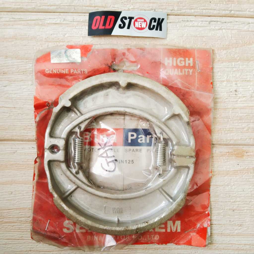 KAMPAS REM TROMOL BELAKANG BINA PARTS SPIN 125 -NEW OLD STOCK-