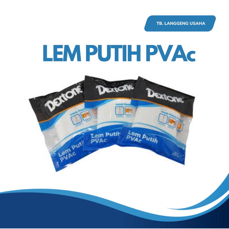 

DEXTONE LEM PUTIH PVAC PLAMIR KAYU KERTAS KARDUS KAIN KACA KERAMIK PLASTIK LOGAM SERBAGUNA