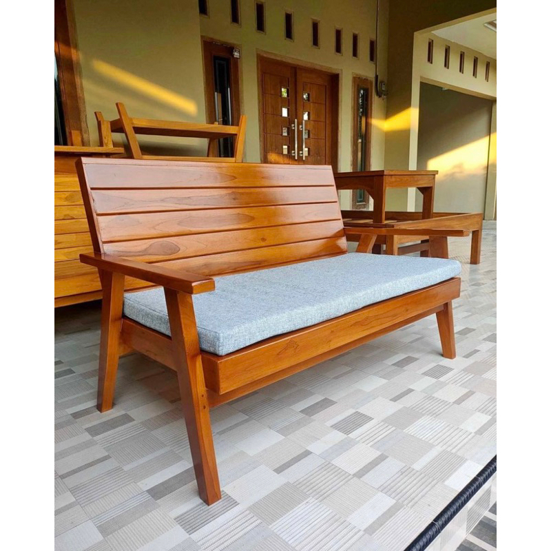 Bangku Minimalis Jati/Bale Bale Jati Minimalis