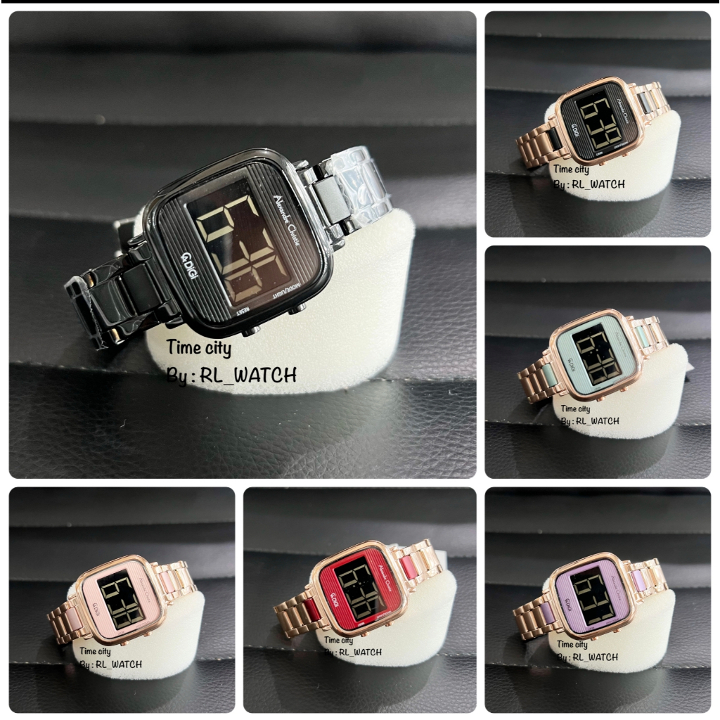 Jam Tangan Wanita ALEXANDRE CHRISTIE AC9402 / AC 9402 RANTAI DIGI