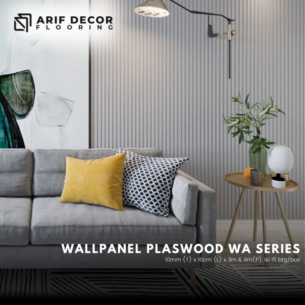 wpc wallpanel indoor plaswood wa series / wood panel dekorasi dinding panjang 3m & 4m
